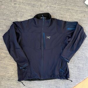 Men's Navy Arc'teryx gamma soft shell Jacket early 2000’s great condition xxl